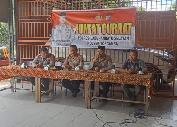Polres Labusel Gelar Ju’mat Curhat,warga keluhkan masalah Narkoba dan Pencurian Buah Sawit
