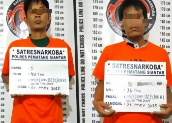 Dua pria Di Tangkap Saat Transaksi Sabu Di Jalan Lapangan Tembak
