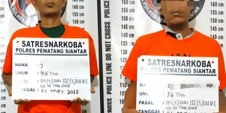 Dua pria Di Tangkap Saat Transaksi Sabu Di Jalan Lapangan Tembak