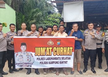 Polres Labusel Gelar Jumat Curhat,Masyarakat Keluhkan Pengurusan SIM dan Maraknya Pencurian TBS