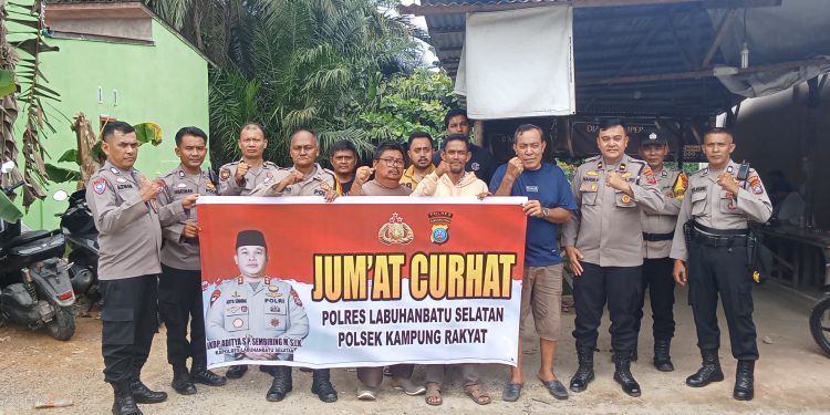 Polres Labusel Gelar Jumat Curhat,Masyarakat Keluhkan Pengurusan SIM dan Maraknya Pencurian TBS