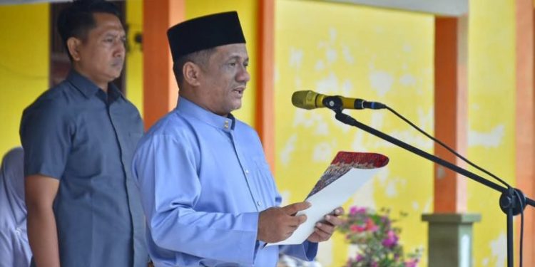 Wabup Aceh Tamiang Ismail SE.I, Pimpin Upacara Peringatan Hardiknas Tahun 2025