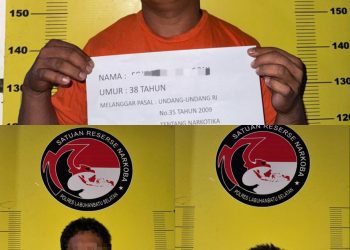 Satresnarkoba Polres Labusel Berhasil Tangkap Tiga Pria Pengedar Sabu di Jalinsum