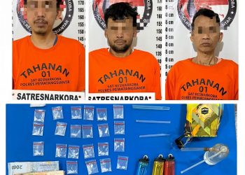 Tiga Pengedar Narkoba Di Gang Angkola Di Amankan Polisi