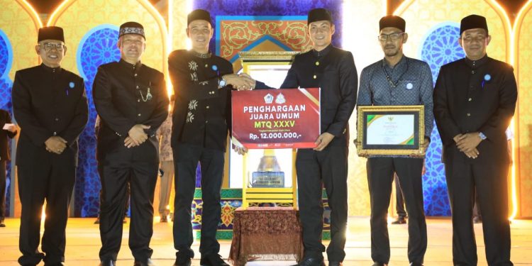 Wabup Aceh Utara Tutup MTQ ke-35, Juara Umum Direbut Tanah Jambo Aye