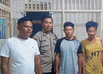 Polsek Siantar Utara Amankan Dua Pemuda Residivis Yang Mencuri Hasil Bumi di Jalan Singosari