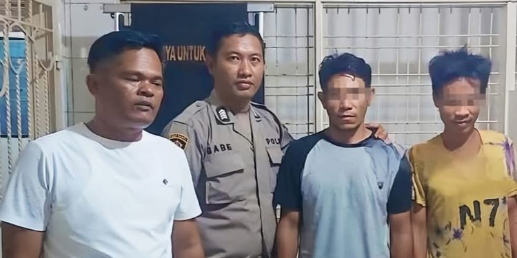Polsek Siantar Utara Amankan Dua Pemuda Residivis Yang Mencuri Hasil Bumi di Jalan Singosari