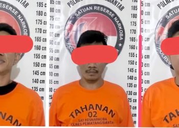 Tiga Pria Diringkus Di Jalan Nagur Gang Manunggal  Terkait Peredaran Narkoba