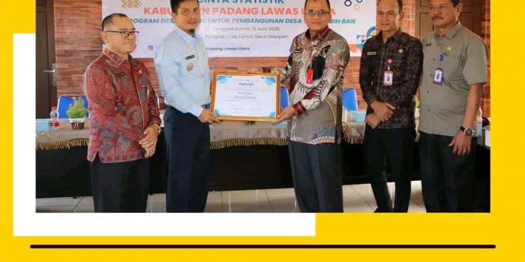 Pemkab Paluta Bersama BPS Laksanakan Kegiatan Sosialisasi dan Pencanangan Desa Cinta Statistik