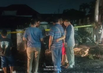 Kebakaran Landa Rumah dan Bengkel di Jalan Handayani, Beruntung Tidak Ada Korban Jiwa