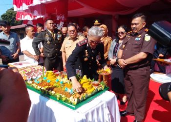 Kapolres AKBP Sah Udur T. M. Sitinjak SH, SIK, MH Pimpin Upacara Hari Bayangkara Ke-79 Di Polres Kota Pematangsiantar