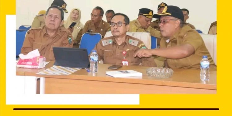 Bupati Paluta Diwakili Wakil Bupati Pimpin.Rapat Koordinasi Secara Virtual