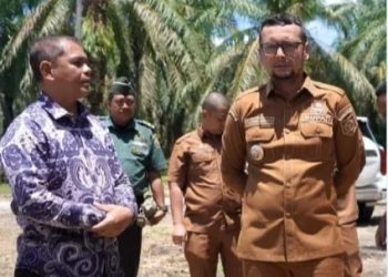 Bupati Labusel Melaksanakan Peletakan Batu Pertama Pembangunan Timbangan RAM Koperasi Merah Putih