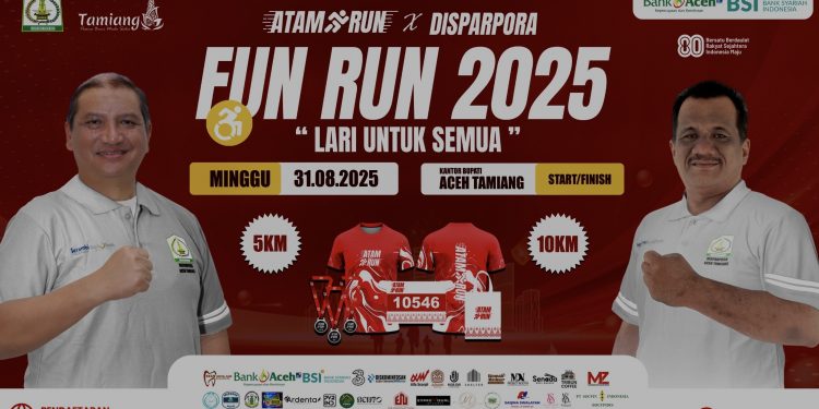 Dispora Aceh Tamiang Bersama Atam Run Gelar Event Olah Raga Lari Marathon