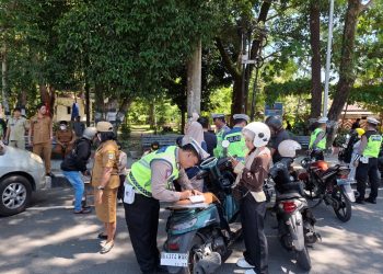 Sat Lantas Polres Pematangsiantar Gelar Razia Gabungan Kepatuhan PKB 2025