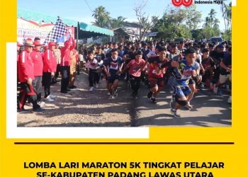 Bupati Paluta Diwakili Wakil Bupati Lepas Peserta Lomba Lari Marathon 5 K