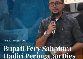 Bupati Fery Sahputra Hadiri Peringatan Dies Natalis Kahmi ke-59