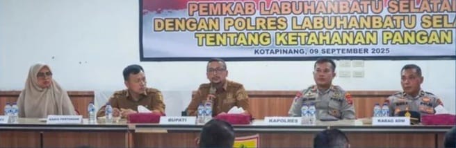 Bupati Labusel Instruksikan Setiap Desa Siapkan Lahan Untuk Ketahanan Pangan Minimal 1 Hektare