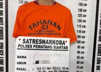 Pria Inisial SPP Diringkus Sat Resnarkoba Polres Kota Pematangsiantar, Ditemukan 1 Paket Sabu Seberat 1,27 Gram