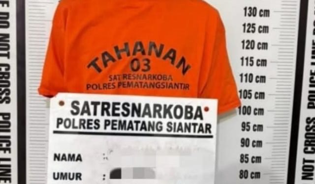 Pria Inisial SPP Diringkus Sat Resnarkoba Polres Kota Pematangsiantar, Ditemukan 1 Paket Sabu Seberat 1,27 Gram