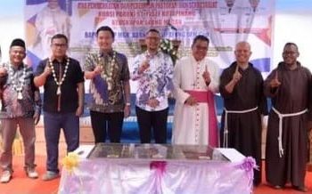 Bupati Labusel Resmikan Pastoran dan Sekretariat Kuasi Paroki Santo Yosef di Torgamba