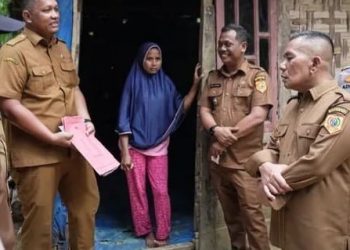 Wabup Labusel Syahdian Purba Tinjau Anak Stunting, Pastikan Penanganan Cepat di Labusel