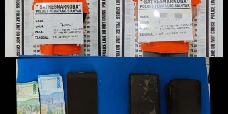 Sepasang Warga Simalungun Ditangkap di Depan Kafe di Siantar, Polisi Amankan 13 Butir Ekstasi