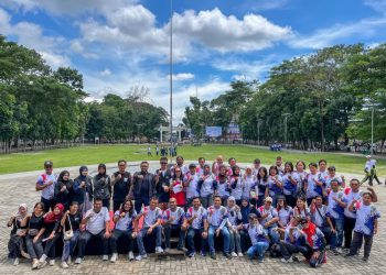 Semarak Haornas ke-42, Kolaborasi Dinas Pariwisata dan KONI Pematangsiantar Warnai Lapangan Adam Malik