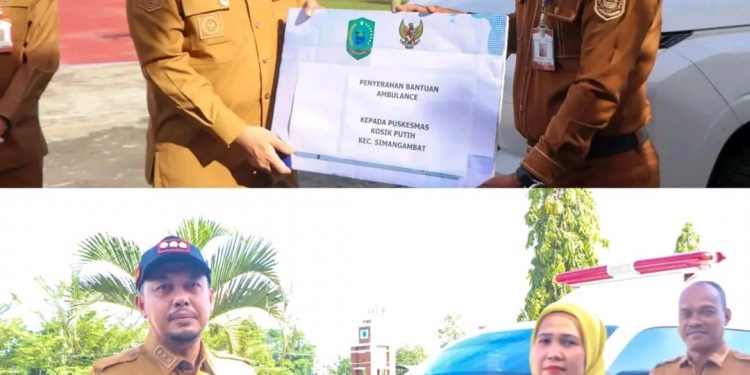 Bupati Paluta Serahkan Dua Unit Mobil Ambulance Kepada Puskesmas Kosik Putih dan Puskesmas Sibio-bio