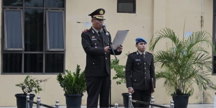 Polres Labusel Gelar Upacara Hari Kesaktian Pancasila dan Wisuda Purna Bhakti Personel Polri