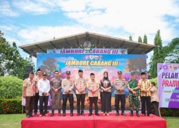 Wakil Bupati Labusel Syahdian Purba Siboro Buka Jambore Cabang III Gerakan Pramuka Labuhanbatu Selatan