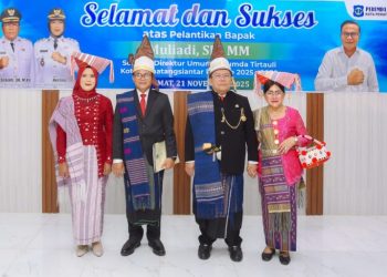 Wesley Silalahi SH, MKn Resmi Melantik Direktur Umum PDAM Tirta ULI Muliadi SE, MM Periode 2025/2030