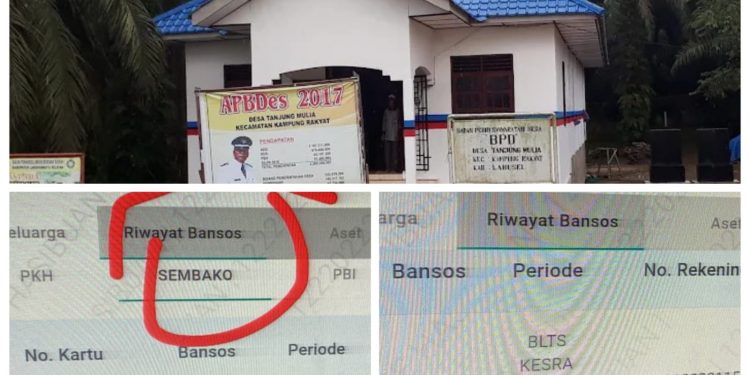 Aneh Pj Kades dan SekdesTak Tahu Penerima Bansos, Padahal Melalui Desa