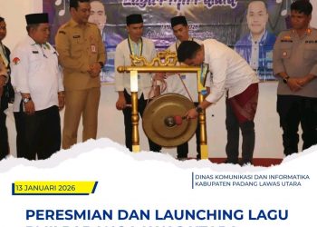 Bupati Paluta Diwakili Plt.Kaban Kesbangpol Buka Secara Resmi Lagu PMII