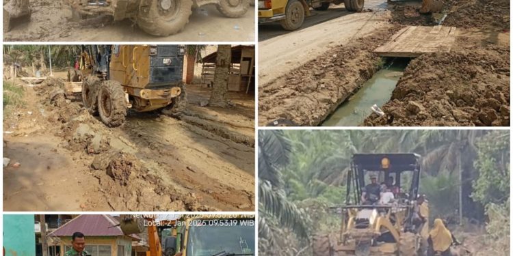 PTPN IV Regional 6 Pulo Tiga Menurunkan Alat Berat Bantu Proses Pemulihan Di Daerah Terdampak Pasca Banjir Bandang