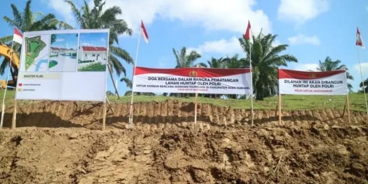 Bupati Armia Mengapresiasi Kapolri Atas Bantuan Pembangunan Hunian Tetap Warga Yang Terdampak Bencana Hendrometeorologi