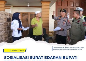 Polsek Padang Bolak Bersama Dishub dan Satpol PP Paluta Gelar Sosialisasi Langsung Kepada Sejumlah Toko dan Jukir
