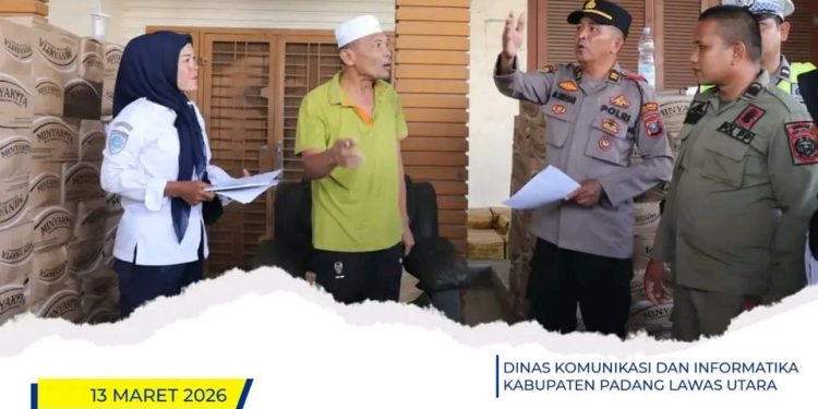 Polsek Padang Bolak Bersama Dishub dan Satpol PP Paluta Gelar Sosialisasi Langsung Kepada Sejumlah Toko dan Jukir