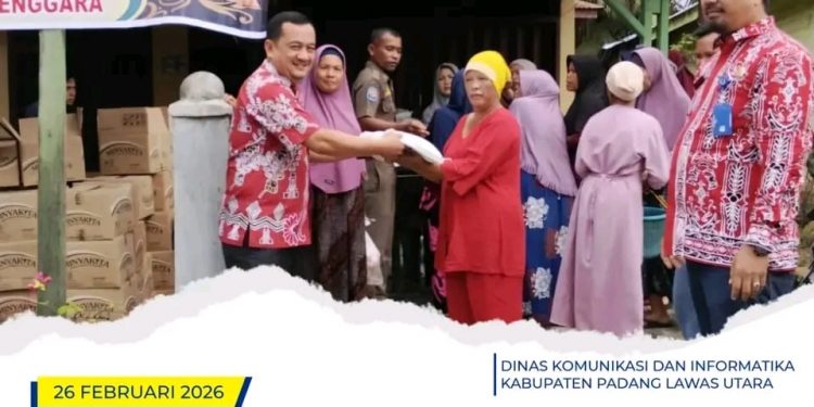 Pemkab Paluta Melalui Dinas Perindag Gelar Pasar Murah di Pasar Siunggam