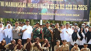 Kodim 0117/Aceh Tamiang Gelar Upacara Program TNI Manunggal Membangun Desa ke 128 Tahun 2026