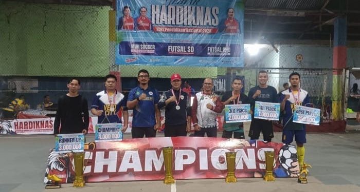Disdikbud Singkawang Juara Futsal Hardiknas 2026, Ajang Perkuat Pendidikan Karakter