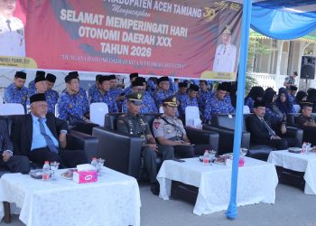 Wabup Aceh Tamiang Pimpin Upacara OTDA ke-30, Harus Tetap Memperhatikan Prinsip Efesiensi Dan Penghematan Anggaran