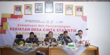 Wabup Syahdian Purba Launching Desa Cantik di Teluk Panji IV, Dorong Desa Berbasis Data dan Modern