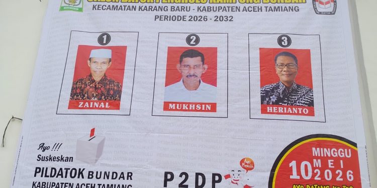 Zainal No. Urut 01 Berhasil Unggul Dalam Pildatok Di Desa Bundar Periode 2026 – 2032