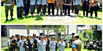 Kelurahan Bagak Sahwa Gelar Pembinaan Bersama Kasat Pol PP Kota Singkawang Untuk Perkuat Peran Satlinmas
