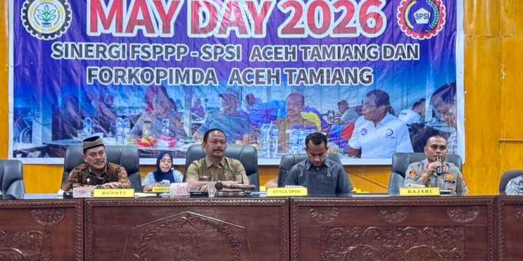 Plt. Sekda Aceh Tamiang Hadiri RDP May Day 2026, Bahas Kesejahteraan Buruh