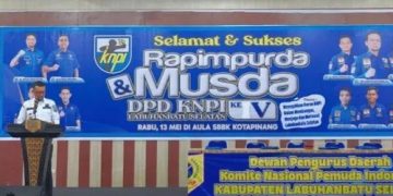 Bupati Labusel Bupati Fery Sahputra Simatupang Hadiri MUSDA KNPI