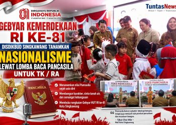 Gebyar Kemerdekaan RI ke-81 Disdikbud Singkawang Tanamkan  Nasionalisme lewat lomba baca Pancasila untuk TK / RA