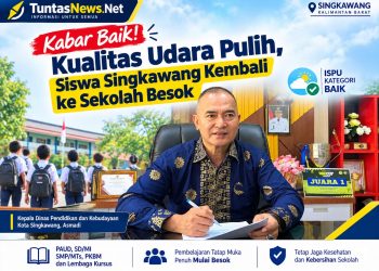 “Kabar Baik! Kualitas Udara Pulih, Pembelajaran Tatap Muka kembali di terapkan di Singkawang Mulai 28 September ”