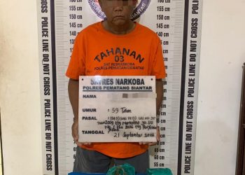 Polres Pematangsiantar Amankan Residivis Narkotika Milik Ganja 106,29 Gram di Jalan Cemara